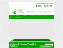 Tablet Screenshot of newleafcrawlspace.com